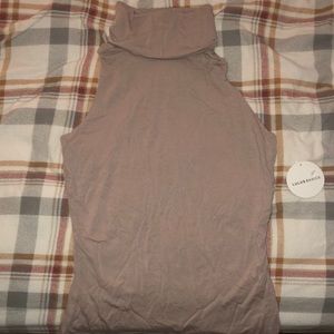 Lulus dusty rose racer back, turtle neck tank